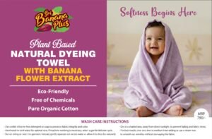 Natural Dyeing Towel-with Banana Flower Extract